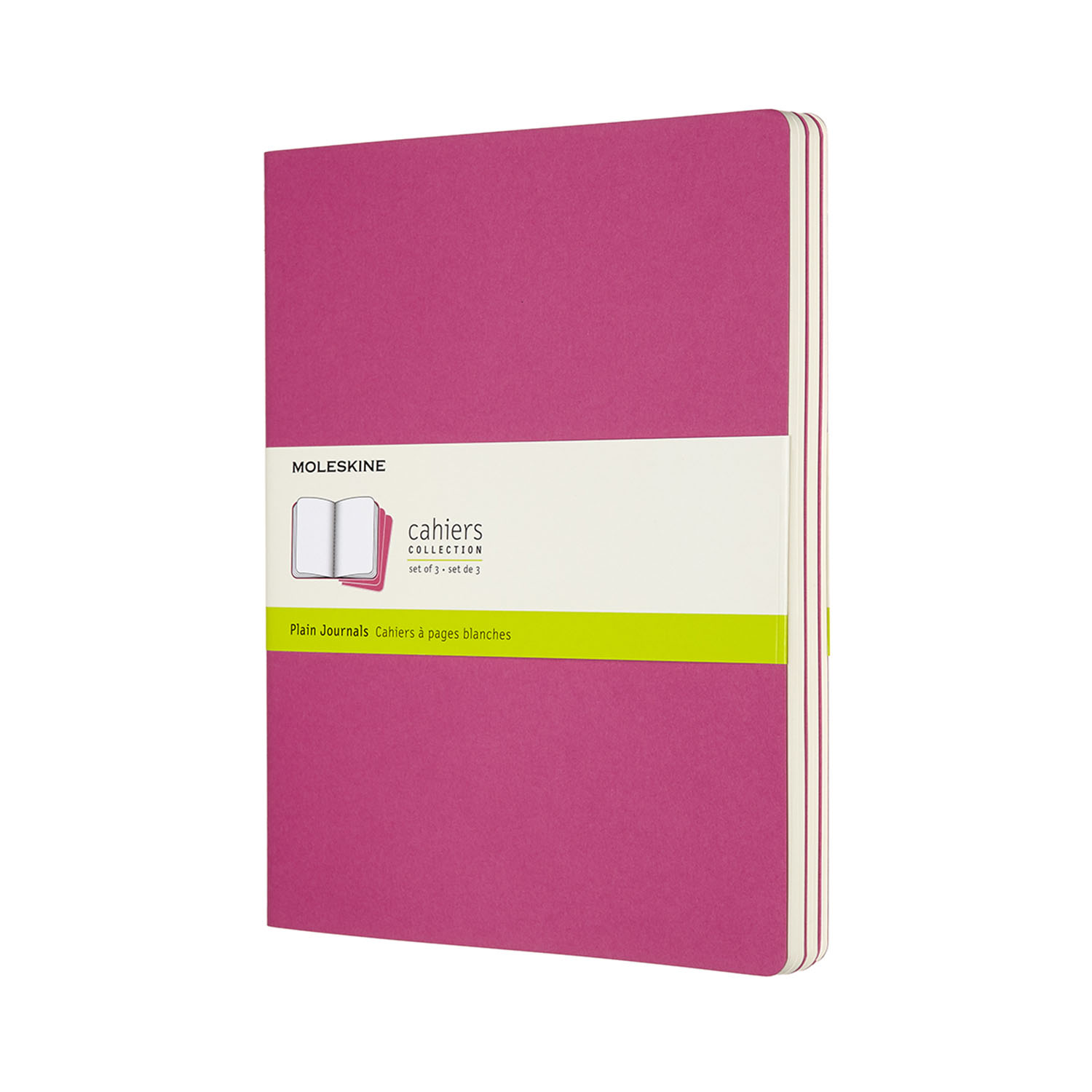 Moleskine Cahier Journals XL Plain Kinetic Pink